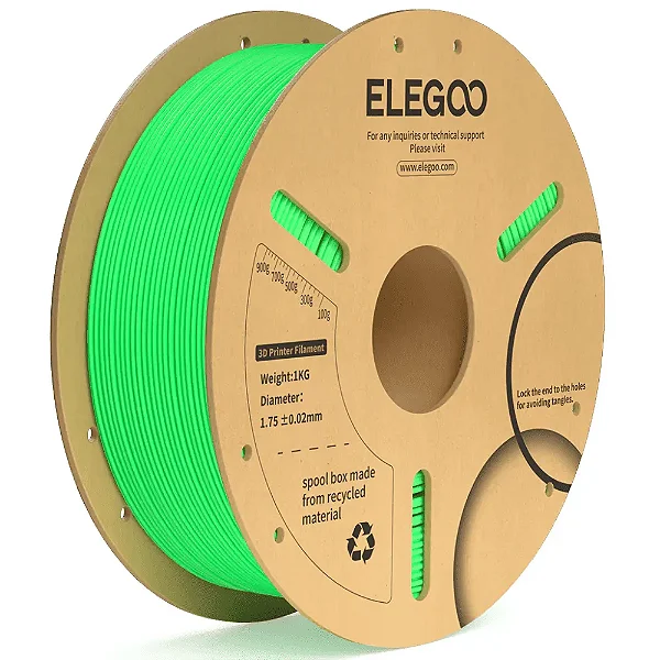 Filamento Elegoo PLA Verde Neon 1kg