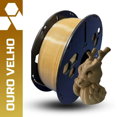 Filamento Triade 3D PLA Silk Ouro Velho 1kg