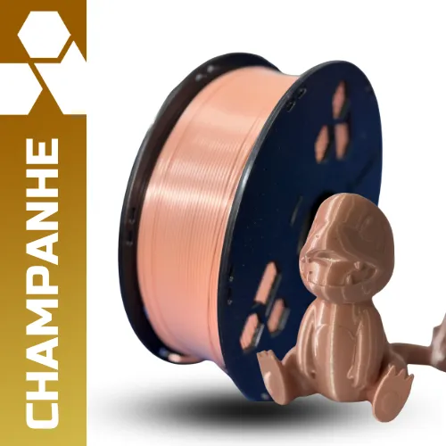 Filamento Triade 3D PLA Silk Champanhe 1kg