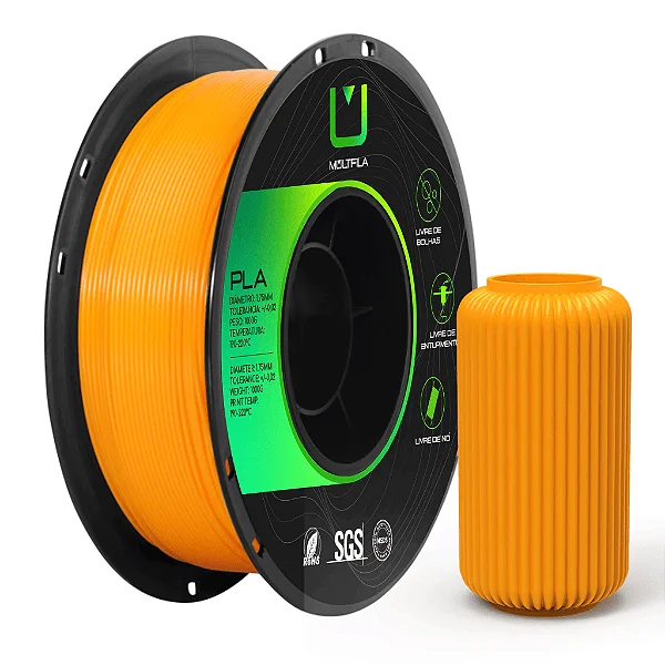 Filamento Multfila PLA Laranja 1kg