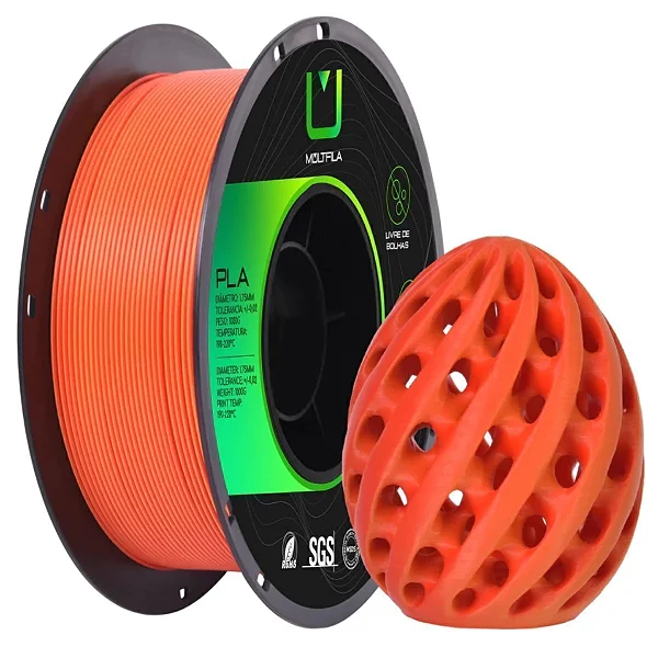 Filamento Multfila PLA Matte Vermelho/Laranja 1kg
