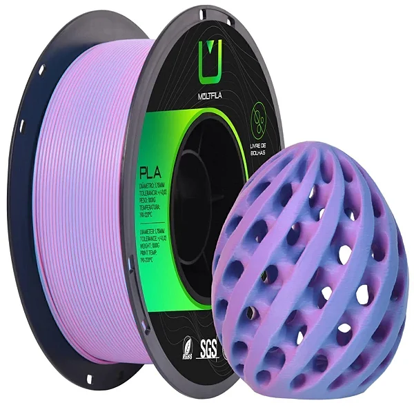Filamento Multfila PLA Matte Azul/Vermelho 1kg