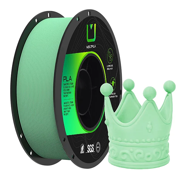 Filamento Multfila PLA Matte Verde Menta 1kg
