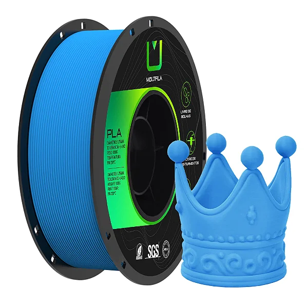 Filamento Multfila PLA Matte Azul 1kg
