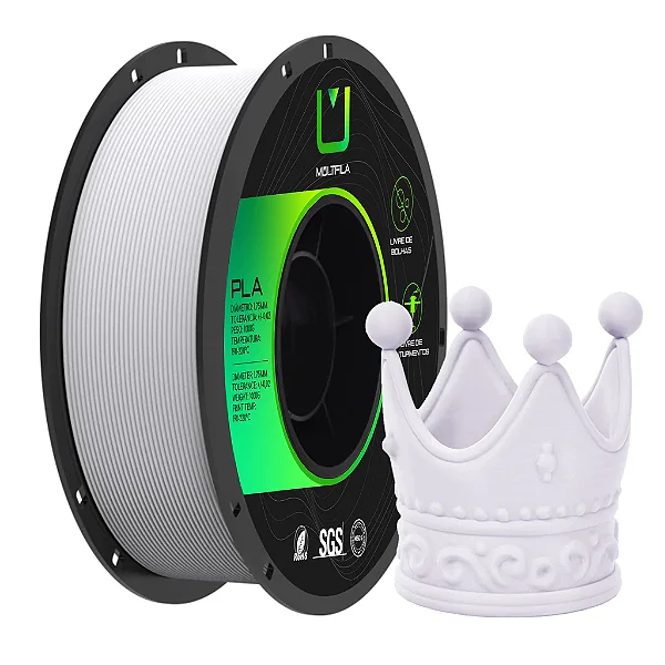 Filamento Multfila PLA Matte Branco 1kg