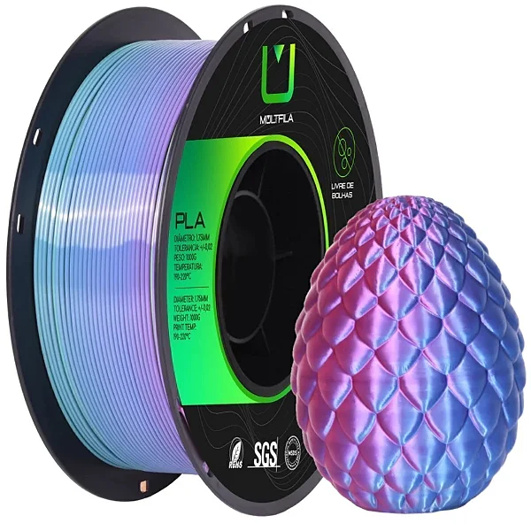 Filamento Multfila PLA Rosa/Azul Duo Color 1kg
