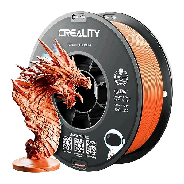 Filamento Creality PETG CR Laranja 1kg