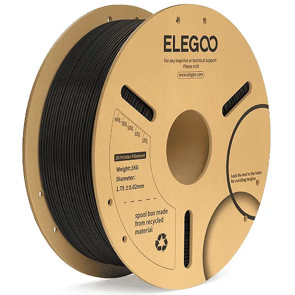 Filamento Elegoo PLA  Preto 1kg