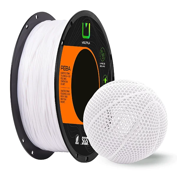 Filamento Multfila PEBA Branco 1kg