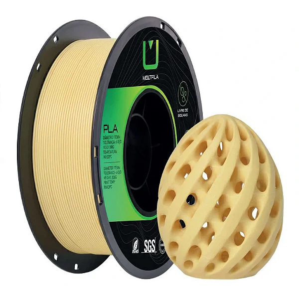 Filamento Multfila PLA Matte Amarelo Creme 1kg