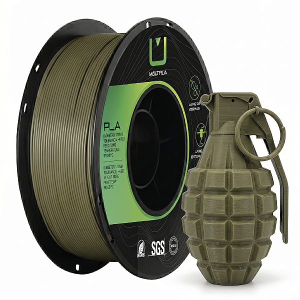 Filamento Multfila PLA Verde Militar 1kg