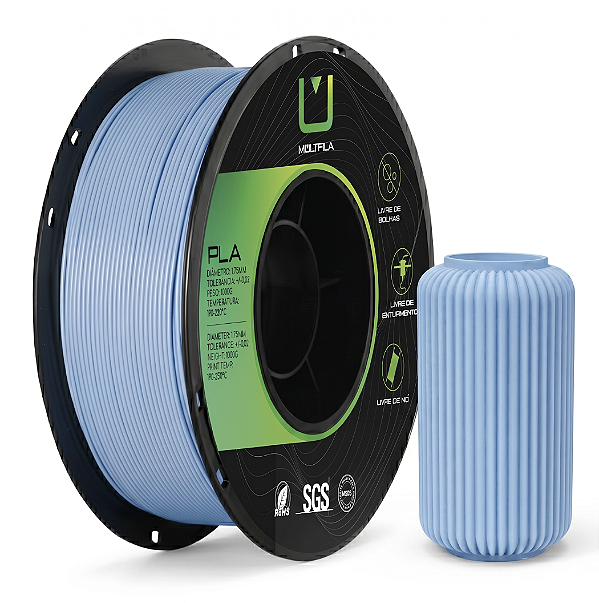 Filamento Multfila PLA Matte Azul Brisa 1kg