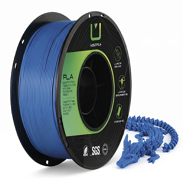 Filamento Multfila PLA Matte Azul Ocean 1kg