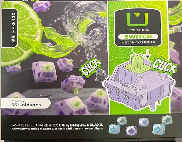 SWITCH MECANICO LINEAR MULTFILA CX C/ 35 PECAS