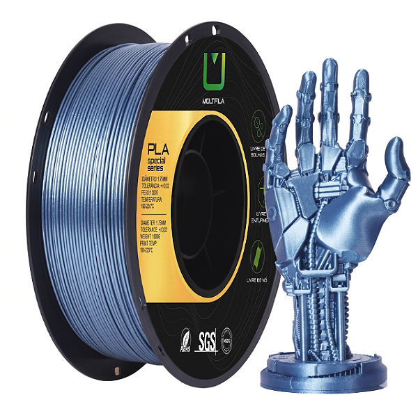 Filamento Multfila PLA Metal Azul Imperial 1kg