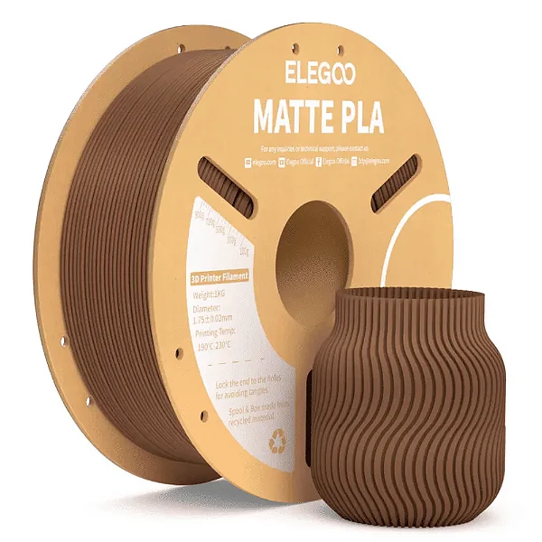 Filamento Elegoo PLA Matte Marron 1kg