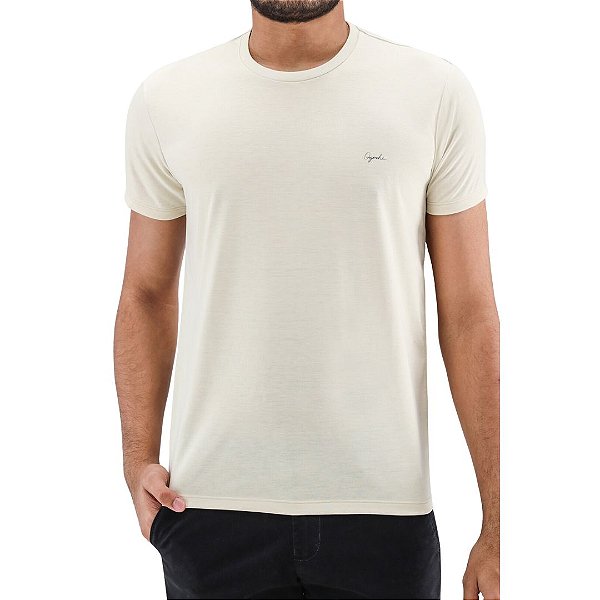 Camiseta Ogochi M/C Essencial Slim - Creme