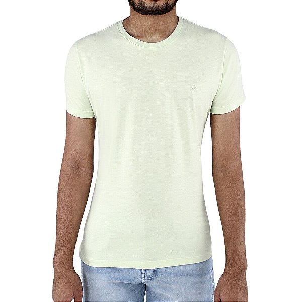 Camiseta Ogochi Essencial Slim Masculina Verde Água