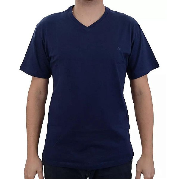 Camiseta Ogochi Essencial Slim Degote V Masculina