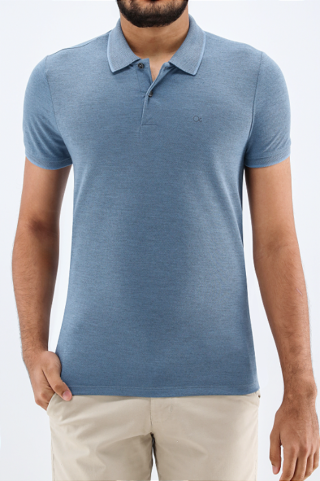 Camiseta Gola Polo Concept Slim Ogochi - Azul