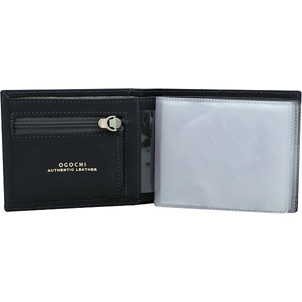 Carteira em Couro Ogochi 64440005-0005 - Preto