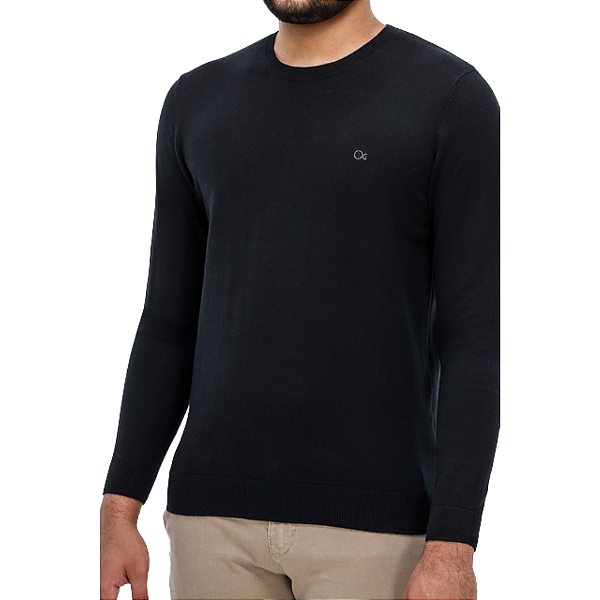 Suéter de Tricot Slim Ogochi Masculino Azul