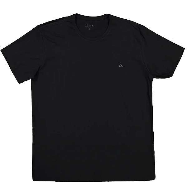 Camiseta Ogochi Plus Size Masculino Preto Manga Curta
