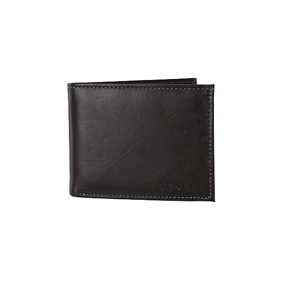 Carteira em Couro Ogochi Com Porta Moedas Café