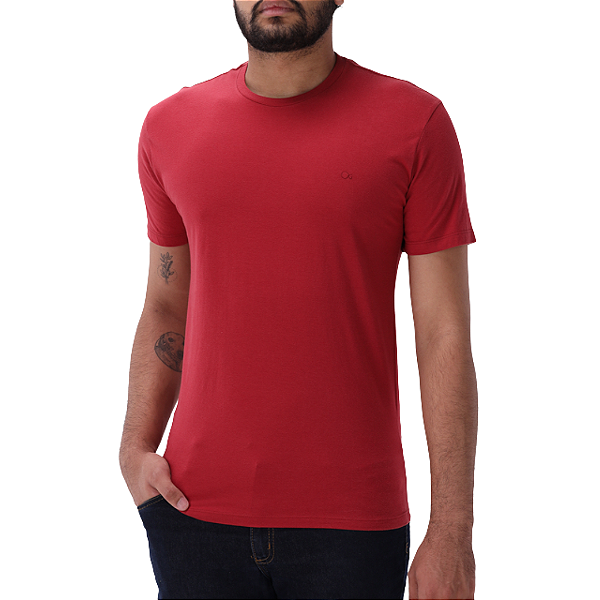 Camiseta Ogochi Masculina Essencial Slim Vermelha