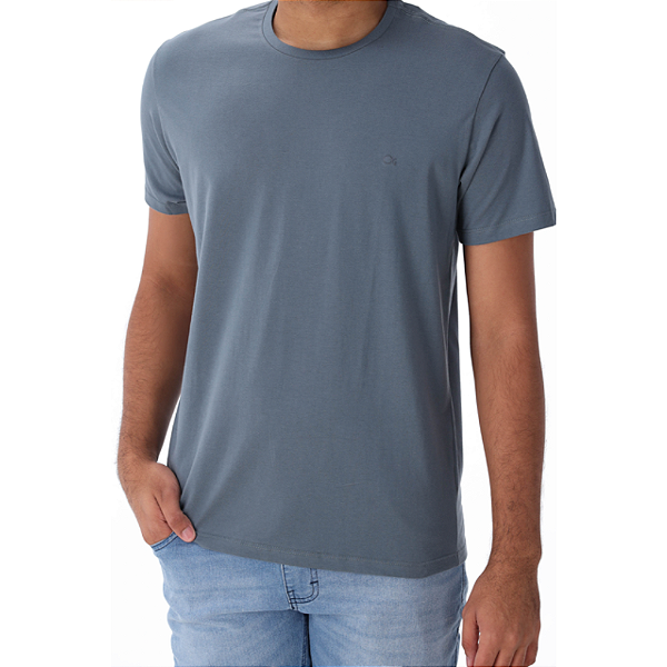 Camiseta Ogochi Essencial Slim Azul Masculina
