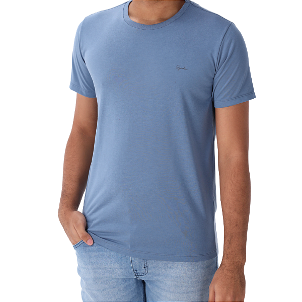 Camiseta Ogochi Essencial Slim Masculino Azul