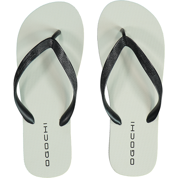 Chinelo Ogochi Casual Básico Sintético Branco