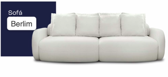 SOFÁ BERLIM ORGÂNICO RETRÁTIL