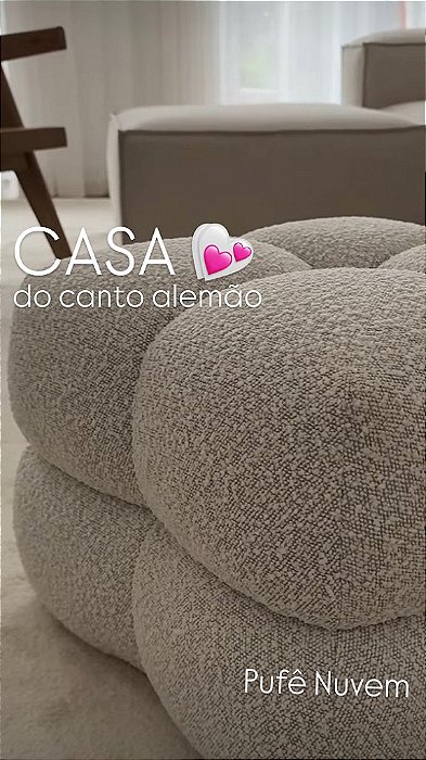 Pufê Nuvem Cru