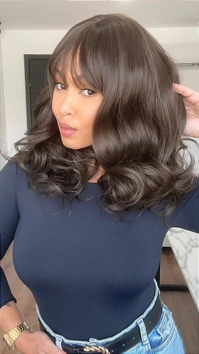 Wig Daiana - Peruca Lisa em Fibra Sintética