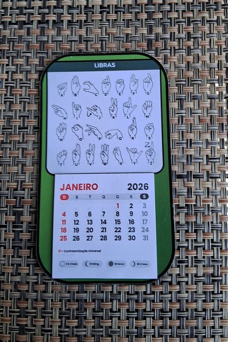 Mini Calendario-Libras
