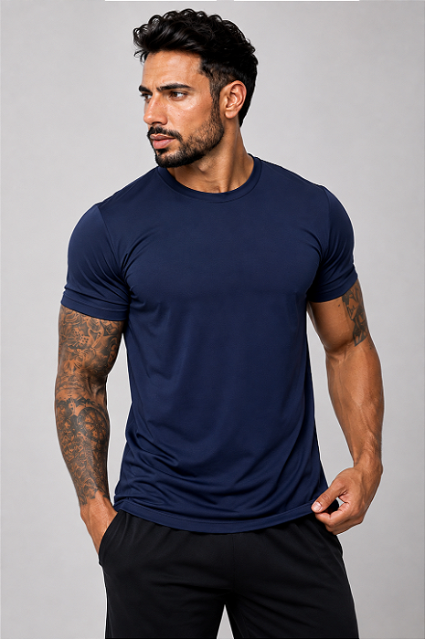 Camiseta Masculina Light Seven Tecido Toque Gelado Secagem Rápida e Alta Respirabilidade