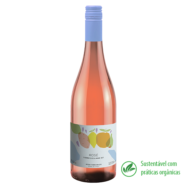Vinho Mediterrânico Rosé IGT Terre Siciliane 750ml