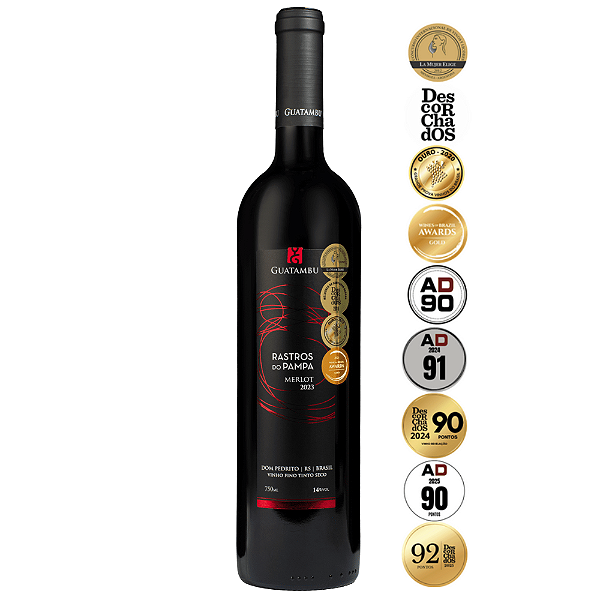 Vinho Tinto Guatambu Rastros do Pampa Merlot 750ml