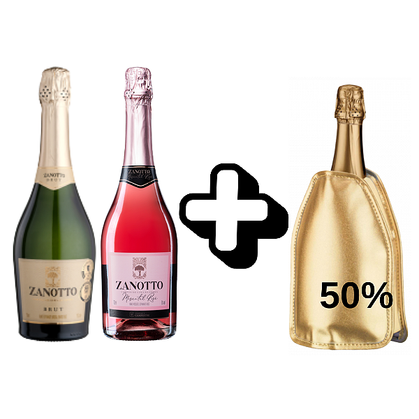 Kit Espumantes Zanoto + Cooler Gel