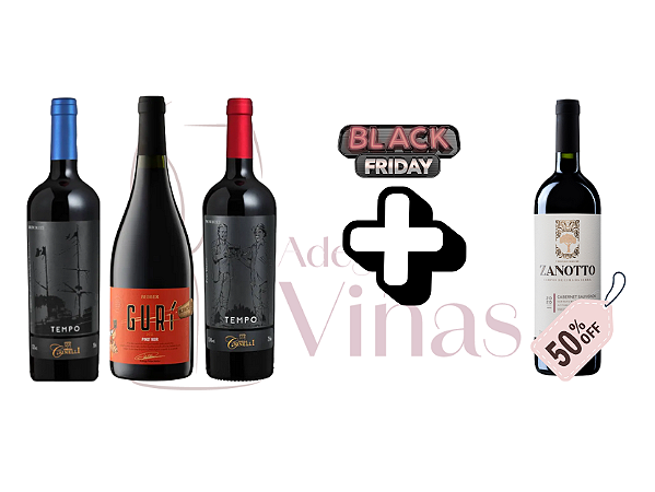 Kit Vinhos Tintos Gaúchos