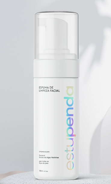 Espuma de Limpeza Facial Estupenda – Extrato de Algas Marinhas e Pantenol 150ml