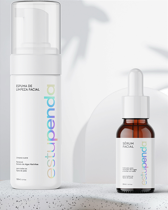 Kit Estupenda Skin Care - Espuma Limpeza facial + Sérum Facial