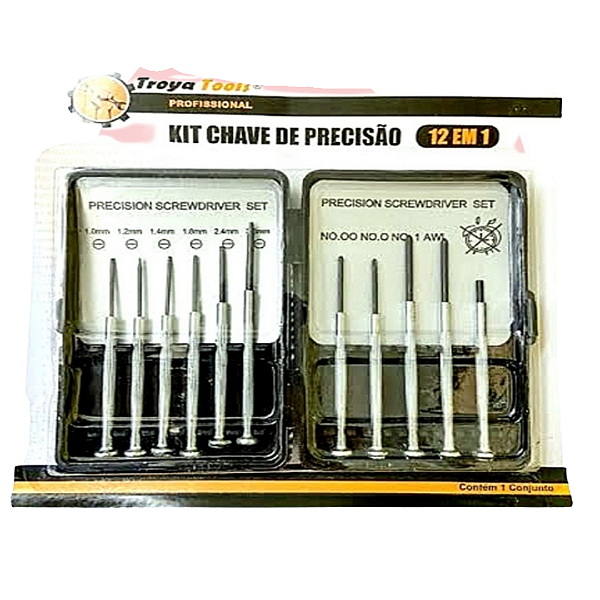 Kit Chave de Precisão 12 em 1 - Troya Tools