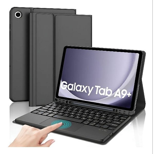 Capa com Teclado Bluetooth Touchpad Para Samsung A9+ 11" polegadas