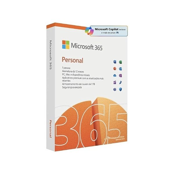 Microsoft 365 Personal Original 1 Ano - Licença Oficial - 1 Usuário + 1TB OneDrive