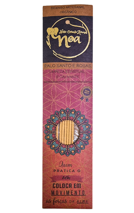 Incenso Artesanal Orgânico NOA ( Palo Santo e Rosas )