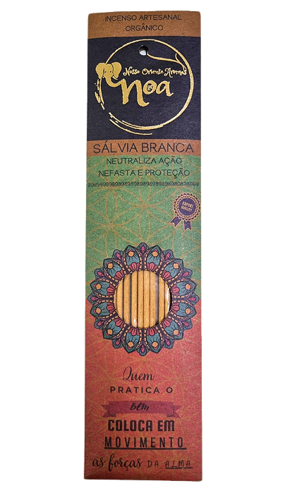 Incenso Artesanal Orgânico NOA ( Sálvia Branca )