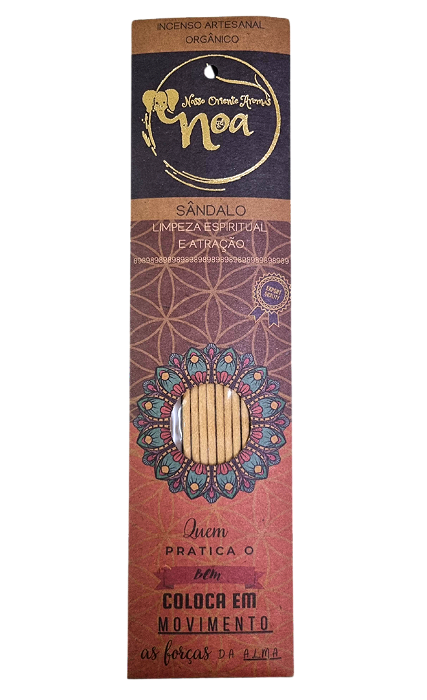 Incenso Artesanal Orgânico NOA ( Sândalo)