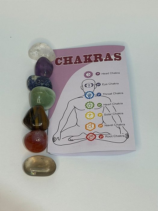 Kit Cristais Chacras Rolado